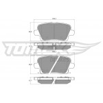 TOMEX Brakes Bremsbelagsatz, Scheibenbremse